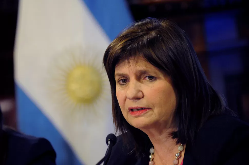 PATRICIA BULLRICH. La ministra de Seguridad de la Nación afirmó que podría ser una de las mayores incautaciones de droga del año. LA GACETA/ ARCHIVO