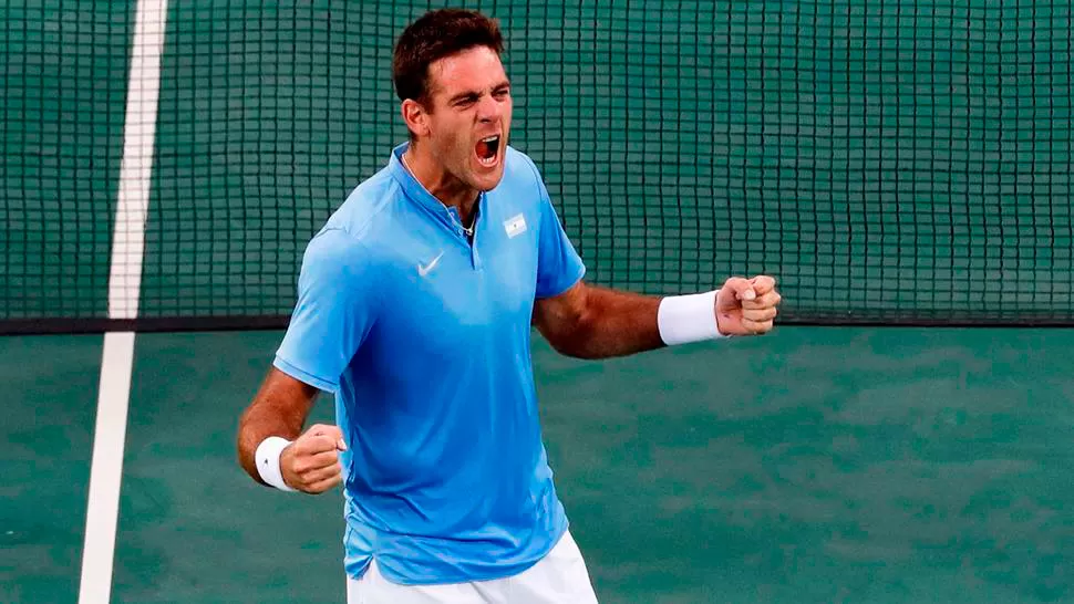 Según L'Equipe, Del Potro disputó los dos mejores partidos de 2016