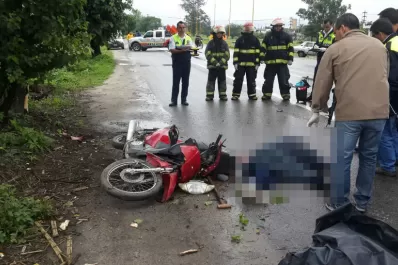 Accidente en la ruta 38: un motociclista chocó contra un árbol y murió