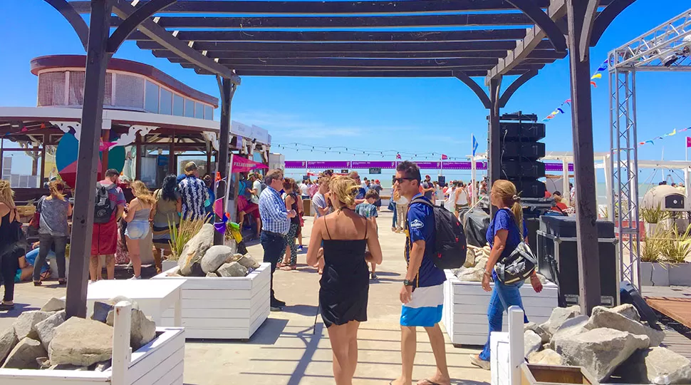 Feria gastronómica en Mar del Plata. FOTO ÁLVARO MEDINA. 