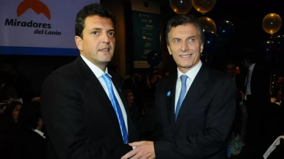 IDAS Y VUELTAS. Macri tuvo una relación con altibajos con Sergio Massa. FOTO DE ARCHIVO