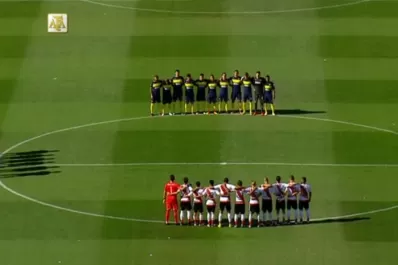 Boca, River y un emotivo minuto de silencio