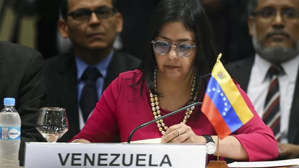 POLÉMICA. La canciller de Venezuela, Delcy Rodríguez. ARCHIVO LA GACETA