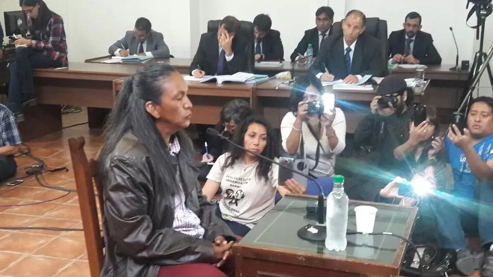 MILAGRO SALA DECLARÓ EN EL PRIMER JUICIO EN SU CONTRA. FOTO CORTESÍA DE JUJUY AL MOMENTO