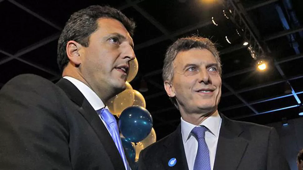 OTROS TIEMPOS. Massa y Macri, cuando se mostraban juntos. FOTO TOMADA DE LA NACIÓN