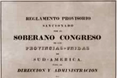 El “Reglamento Provisorio”