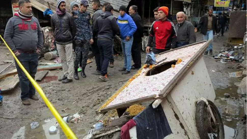 MERCADO. Así quedó el lugar del atentado. FOTO TOMADA DE INFOBAE.COM