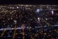 Video: un drone filmó desde el aire los festejos por el Año Nuevo en Tucumán