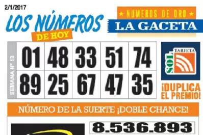 Los Números de Oro de LA GACETA