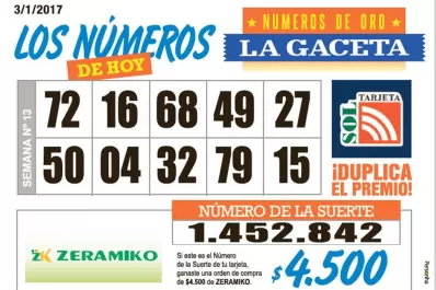 Los Números de Oro de LA GACETA