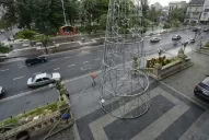 Los choferes de la línea 11 coparon plaza Independencia