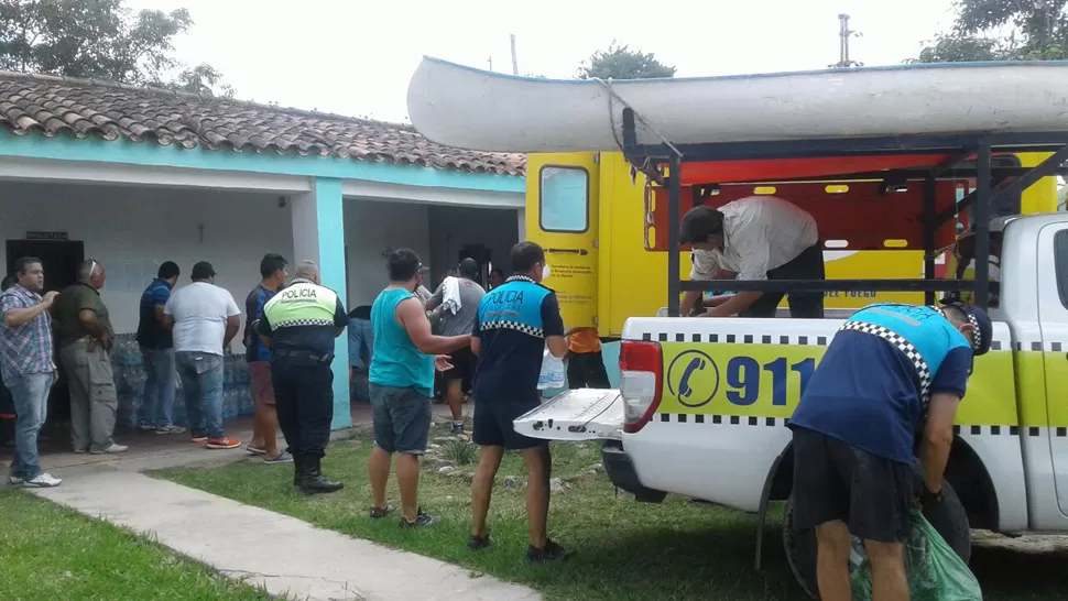 Partieron los víveres hacia las zonas afectadas por el temporal en el sur de la provincia