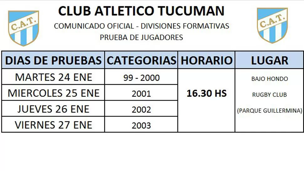 Las formativas de Atlético probarán jugadores libres