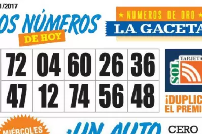 Los Números de Oro de LA GACETA