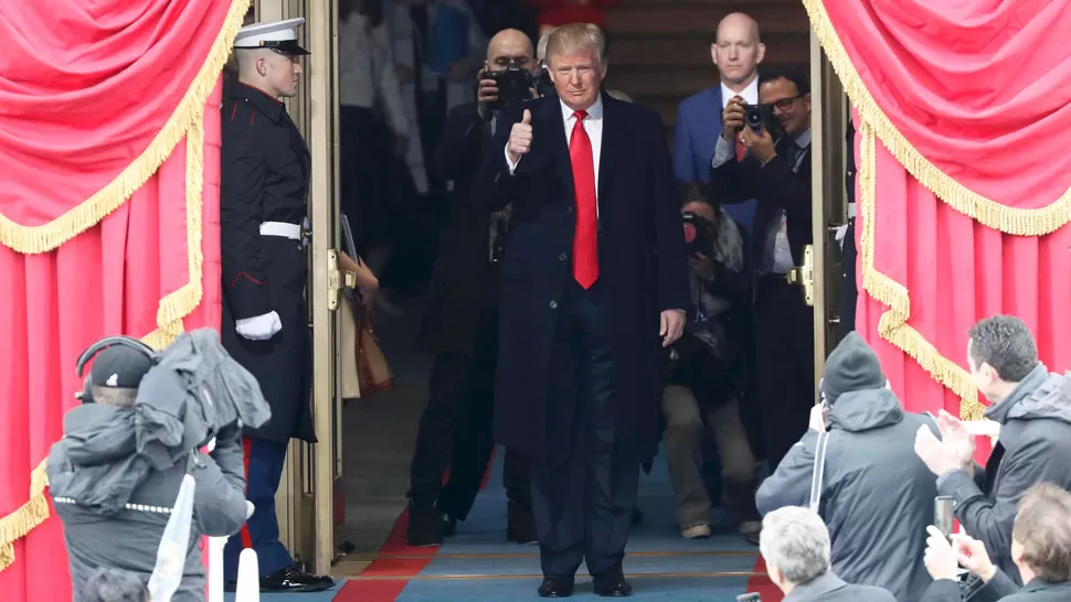 DONALD TRUMP. El presidente de EEUU, en el Capitalio. REUTERS