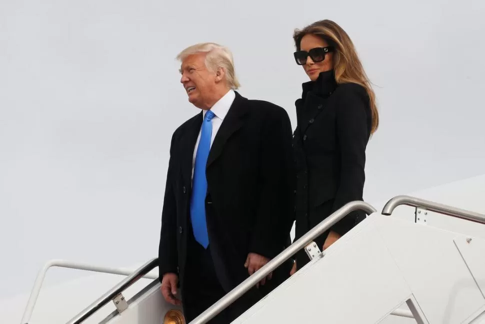  TRUMP Y MELANIA. El presidente y la primera dama.