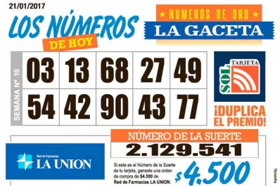 Los Números de Oro de LA GACETA
