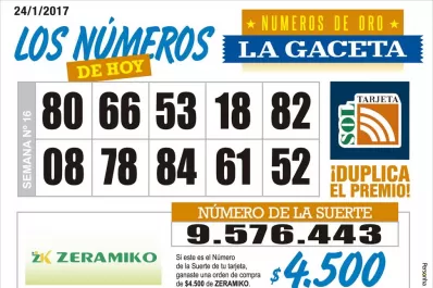 Los Números de Oro de LA GACETA