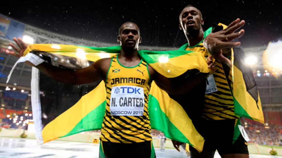 NESTA CARTER Y USAIN BOLT (ARCHIVO)