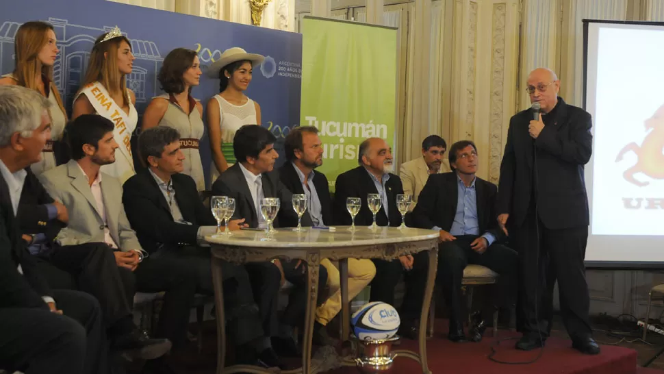 EN CASA DE GOBIERNO. Un momento del acto de presentación del torneo, en el que estuvieron los organizadores y autoridades provinciales. LA GACETA / ANALÍA JARAMILLO