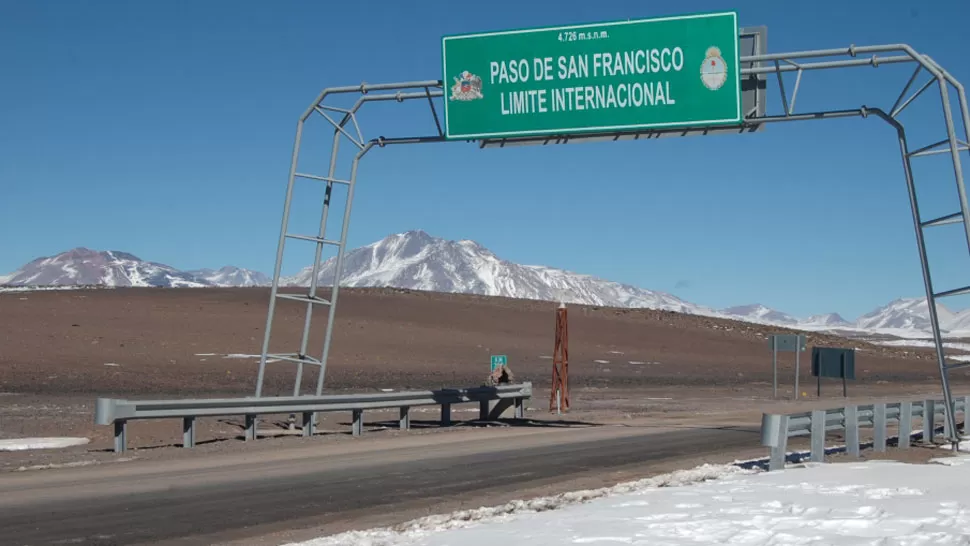 PASO DE SAN FRANCISCO. Este es el paso fronterizo más cercano a Tucumán. Se encuentra en Catamarca. FOTO TOMADA DE COMITEATACALAR.CL