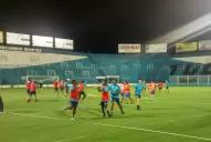 El plantel de El Nacional hizo el reconocimiento del campo de Atlético