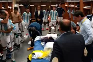 Luis Juez lo hizo de nuevo: motivó a los chicos del Sub 20 antes de salir a la cancha