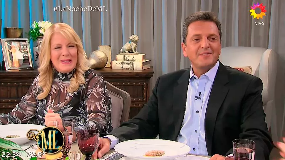 Stolbizer y Massa cenaron en el programa de Mirtha Legrand.