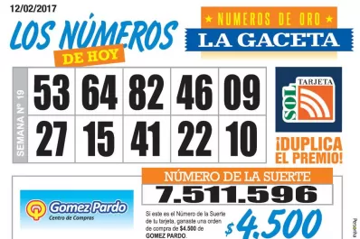 Los Números de Oro de LA GACETA
