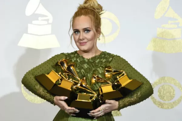 Adele, la gran ganadora de los Grammy 2017