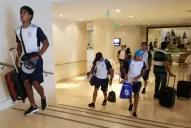 Luego de un largo viaje, el plantel de Atlético llegó a Cartagena