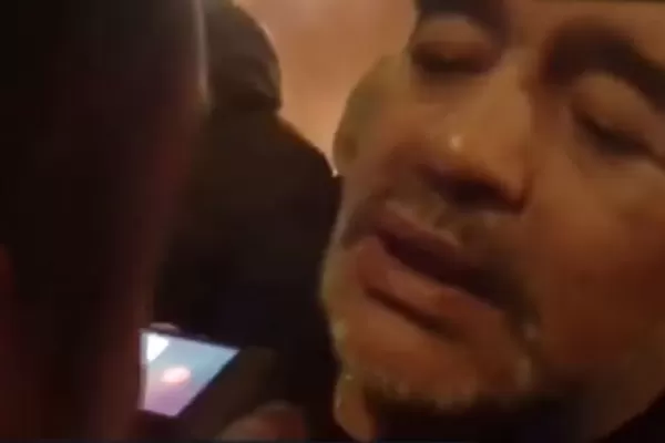 El enojo de Maradona con un periodista español: si yo te pego, no te queda nariz