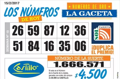 Los Números de Oro de LA GACETA