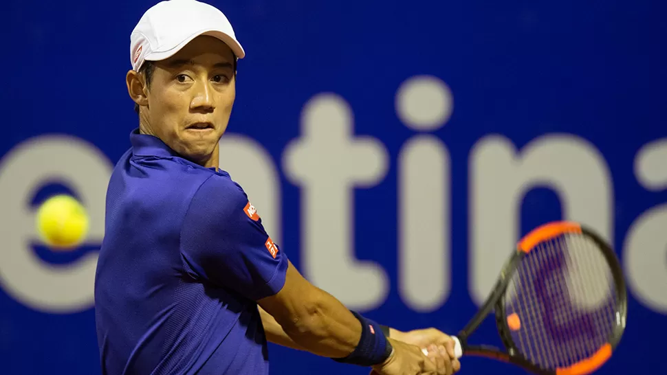 CANDIDATO. Nishikori, único top ten del torneo, dejó en el camino a Schwartzman. TÉLAM