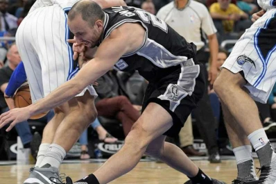 Ginóbili sufrió una lesión en el tobillo en el triunfo de San Antonio Spurs