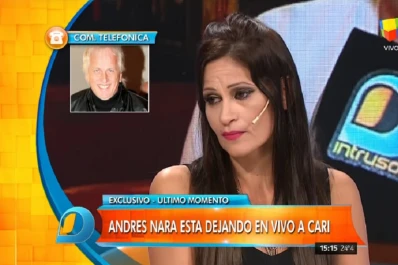Andrés Nara dejó a su novia durante un programa en vivo