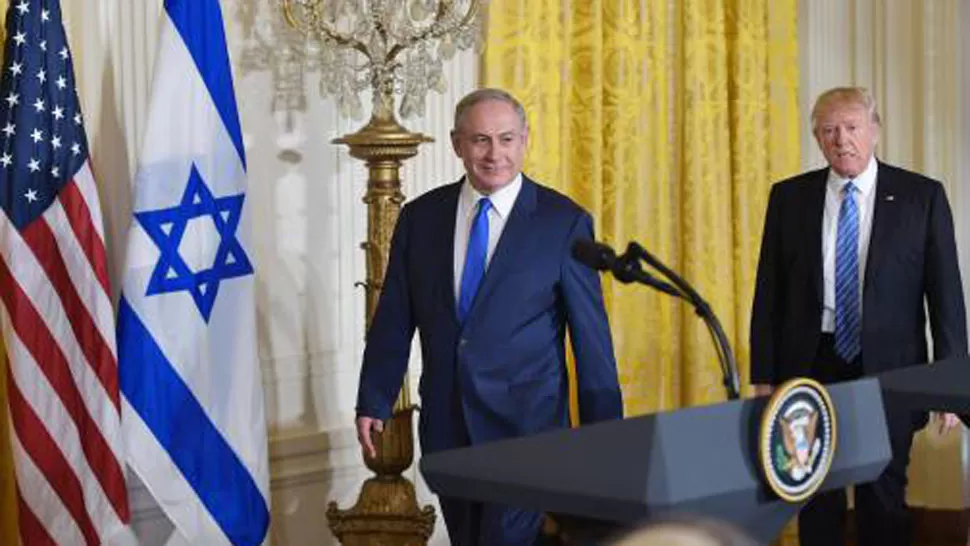 NETANYAHU Y TRUMP. Los dos presidentes se reunieron esta semana. FOTO TOMADA DE EL UNIVERSAL