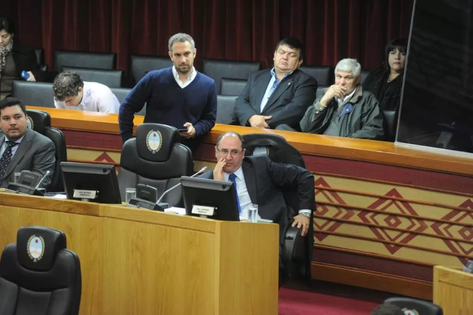 IDEÓLOGO DE LAS REFORMAS EN LA JUSTICIA. El oficialista Marcelo Caponio durante una sesión legislativa. la gaceta / FOTO DE Antonio Ferroni (archivo)