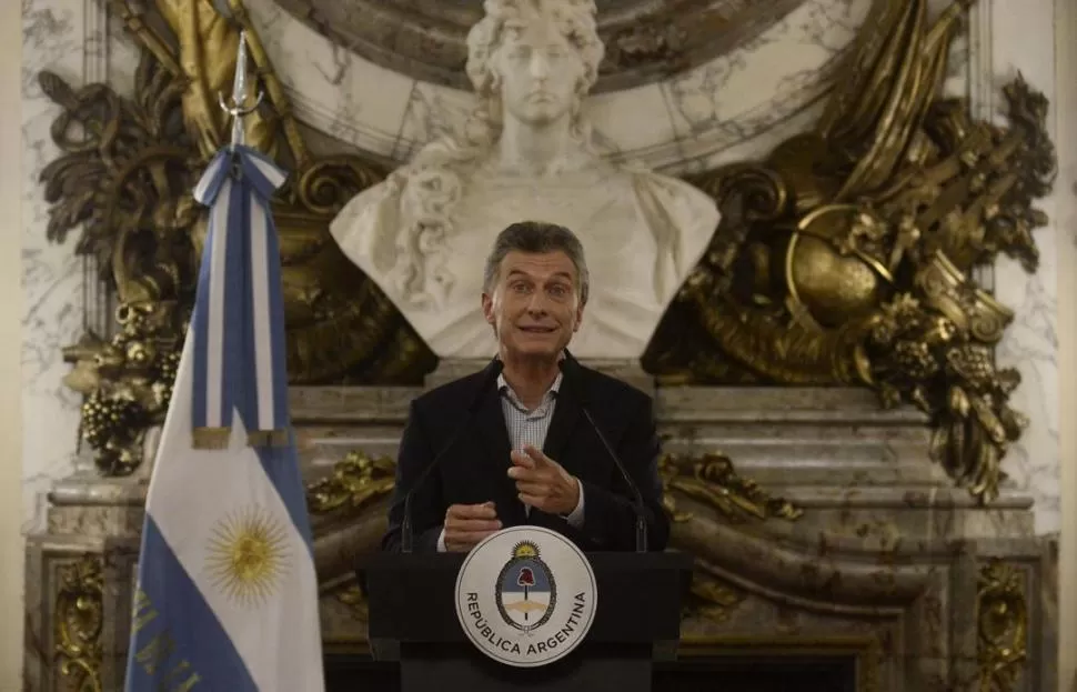 EN CASA ROSADA. “Este gobierno hizo una reparación histórica a más de un millón de jubilados que cobran lo que siempre debieron haber cobrado”, afirmó el Presidente durante la conferencia de prensa que ofreció ayer. credito