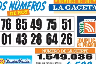 Los Números de Oro de LA GACETA