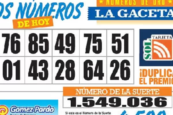 Los Números de Oro de LA GACETA