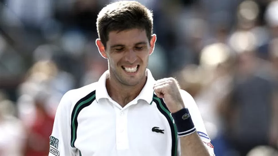 FEDERICO DELBONIS. Ganó el primer partido en el ATP 250. FOTO TOMADA DE TELAM