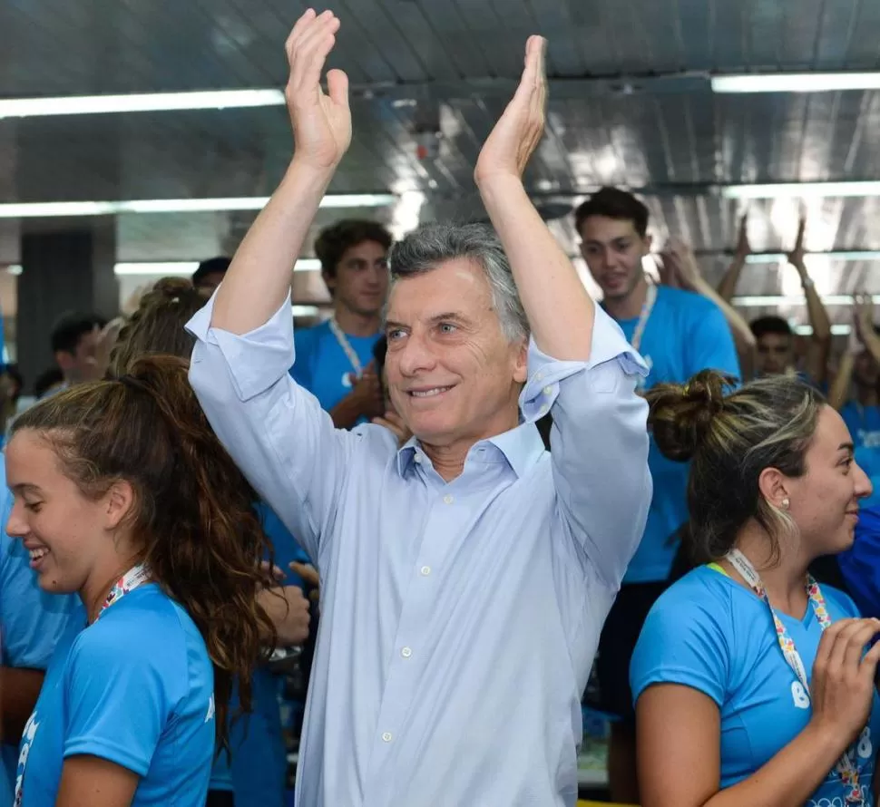 OPTIMISTA. Macri auguró una victoria de su espacio en los comicios y defendió sus políticas económicas. DyN (archivo)