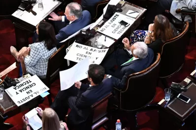 Qué decían los carteles del kirchnerismo en el Congreso