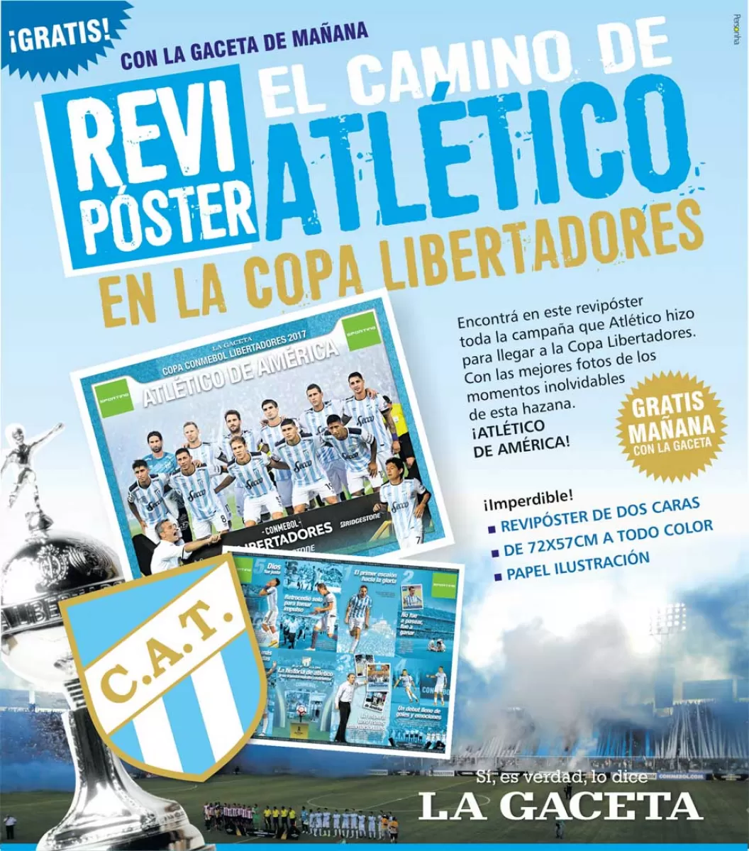 Reservá tu revipóster de Atlético: mañana gratis