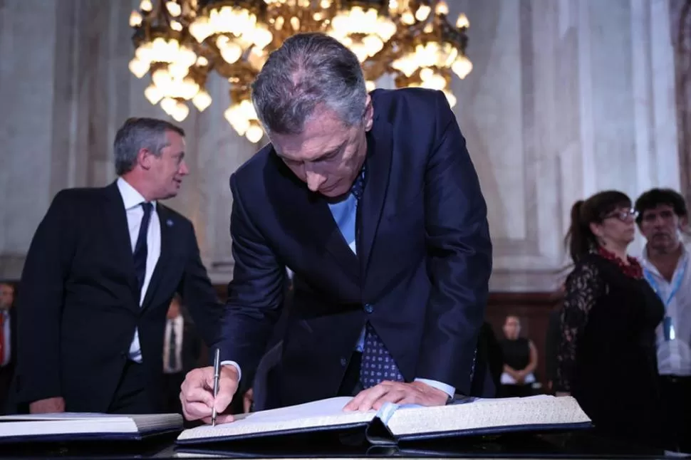 SEGUNDA RENDICIÓN DE CUENTAS. Mauricio Macri en el Congreso.  DyN