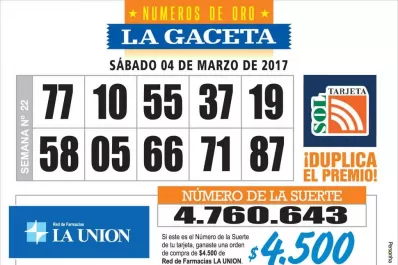 Los Números de Oro de LA GACETA