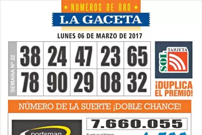 Los Números de Oro de LA GACETA