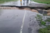 El agua rompió la ruta 38 en La Cocha: hay cuatro pueblos aislados