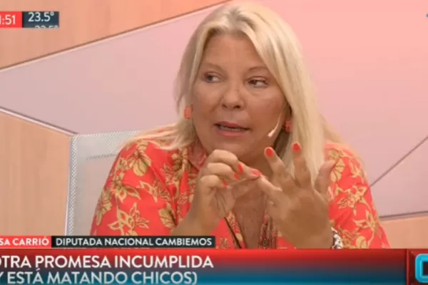 Carrió: Manzur tiene que dar explicaciones de su riqueza inmensa